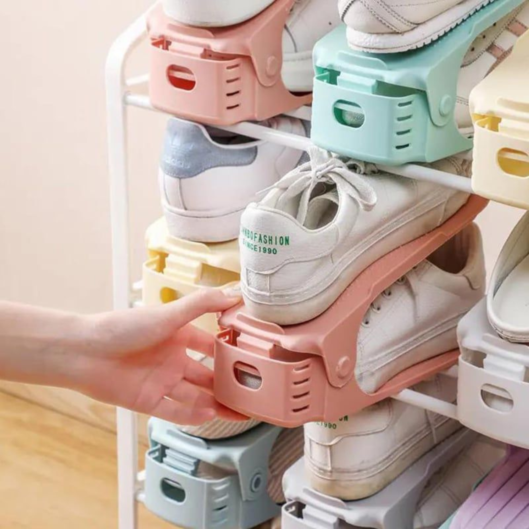 Schoenenrek – Ruimtebesparend Organizer voor Alle Schoentypes – Verstelbaar en Antislip | Sansoti