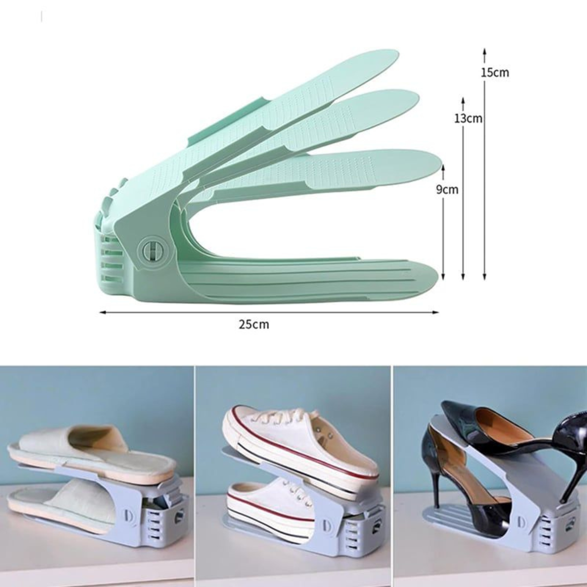 Schoenenrek – Ruimtebesparend Organizer voor Alle Schoentypes – Verstelbaar en Antislip | Sansoti