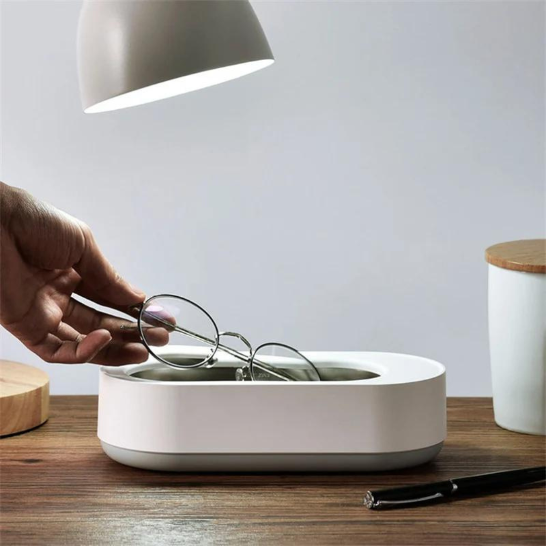 Ultrasonic Cleaning Device for Glasses, Jewelry, Cosmetics and Dental Braces with 360° Cleaning | Sansoti