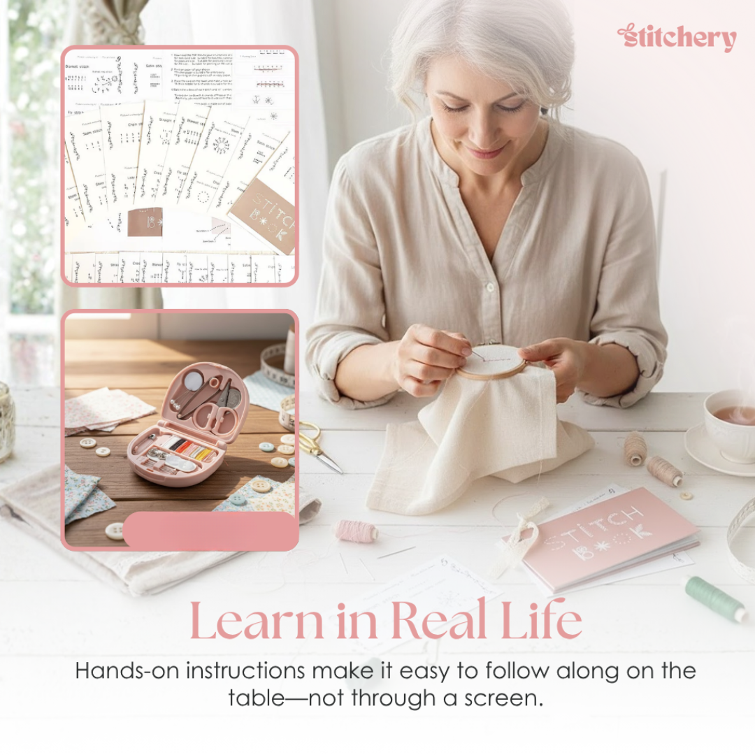 Mini Borduurboek voor Creatieve Handwerkprojecten – Leer 50+ Steektechnieken | Sansoti