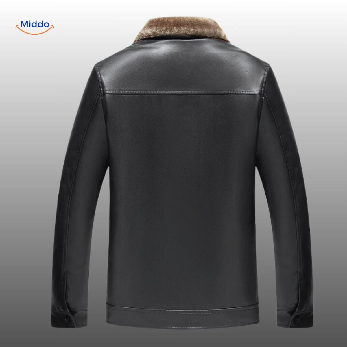 Lederjacke mit Kunstfellfutter, hochwertiges Leder, warme Winterjacke in Schwarz und Braun für Herren und Damen, stilvolle Wintermode | Sansoti