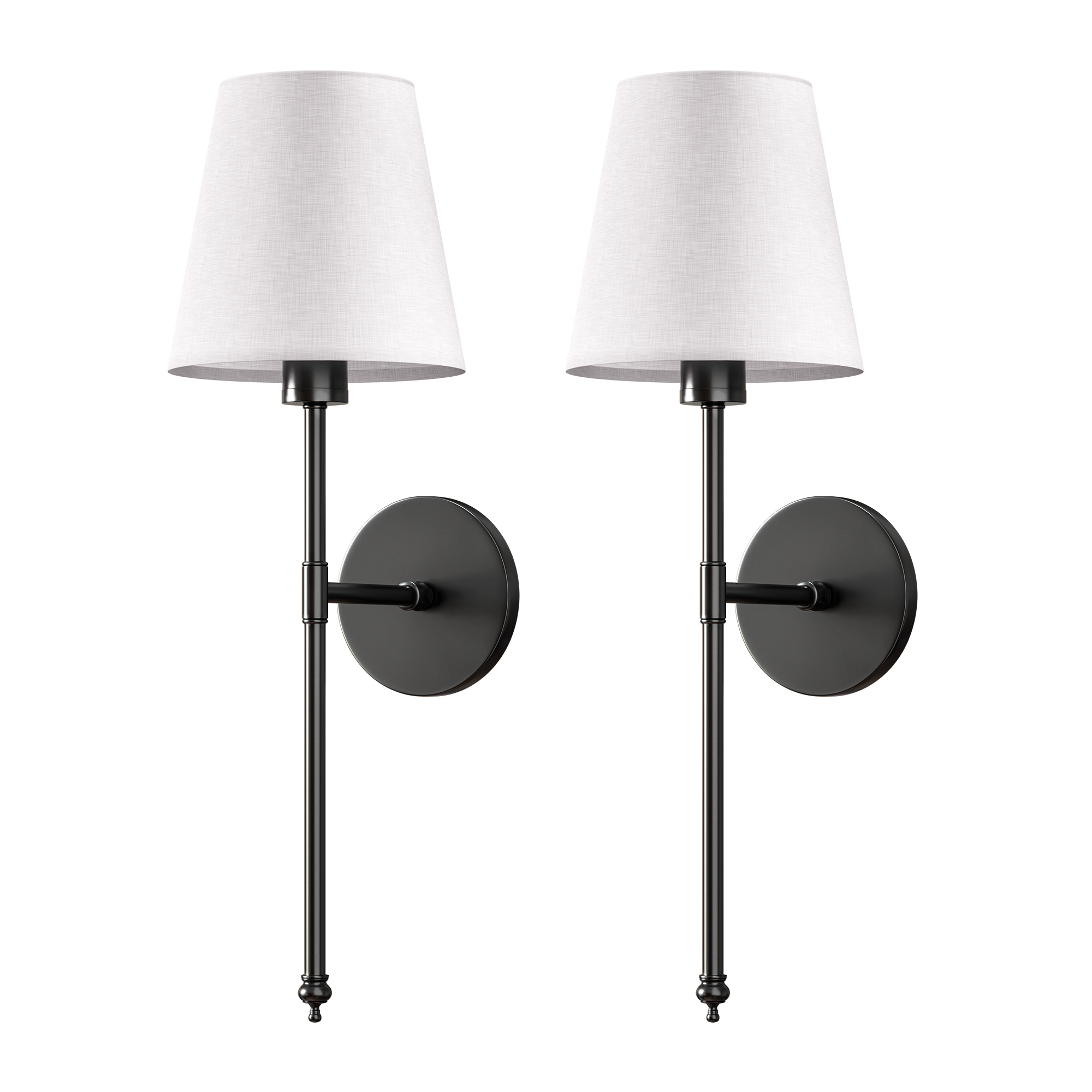 Applique murale sans perçage Sans fil 2 pièces Télécommande Dimmable Température de couleur réglable | Restfield