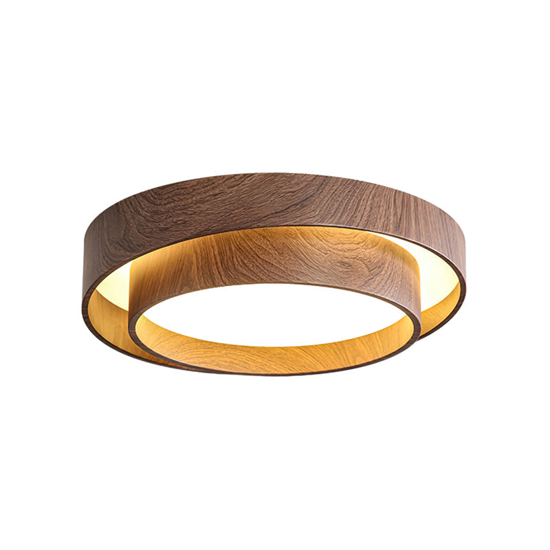 Plafondlamp Walnootlook LED Rond 40cm 50cm Modern Design | Sansoti