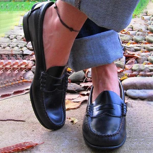 Klassieke Leren Instappers Heren Bruin Premium Loafers Comfortabel Leder Herenschoenen Casual Formeel Mocassins | Sansoti