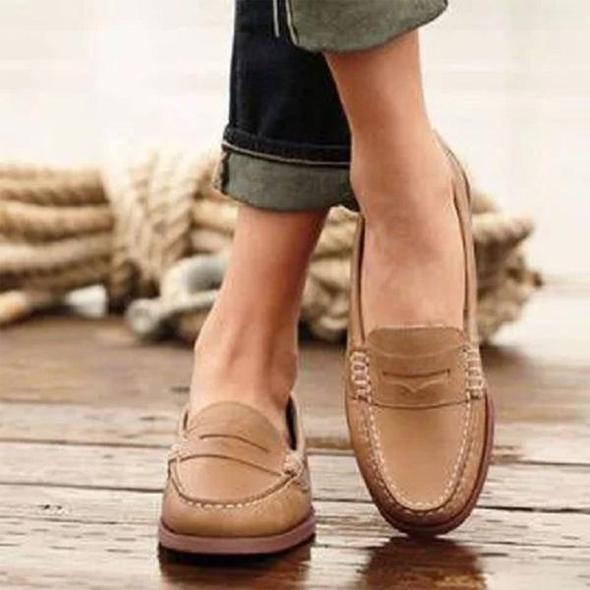 Klassieke Leren Instappers Heren Bruin Premium Loafers Comfortabel Leder Herenschoenen Casual Formeel Mocassins | Sansoti