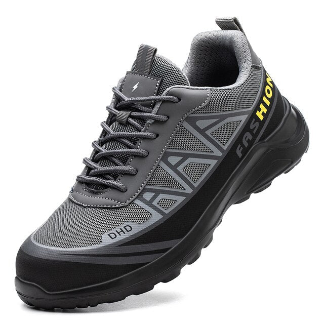 Werkschoenen S3 Veiligheidsschoenen Stalen Neus Antislip Zwart Grijs 39-46 Bouw Industrie Werk Bescherming | Sansoti