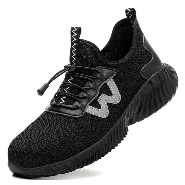 Werkschoenen S3 Veiligheidsschoenen Stalen Neus Antislip Zwart Grijs 39-46 Bouw Industrie Werk Bescherming | Sansoti
