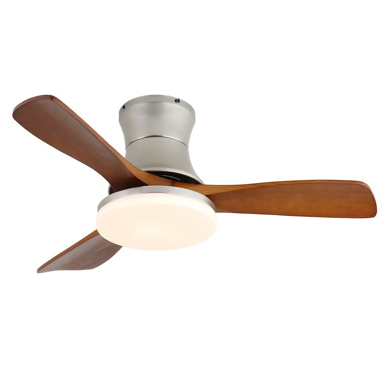 Moderne Plafondventilator met Verlichting - Metalen Behuizing & Houten Bladen - 106cm - Afstandsbediening - 6 Snelheden | Sansoti