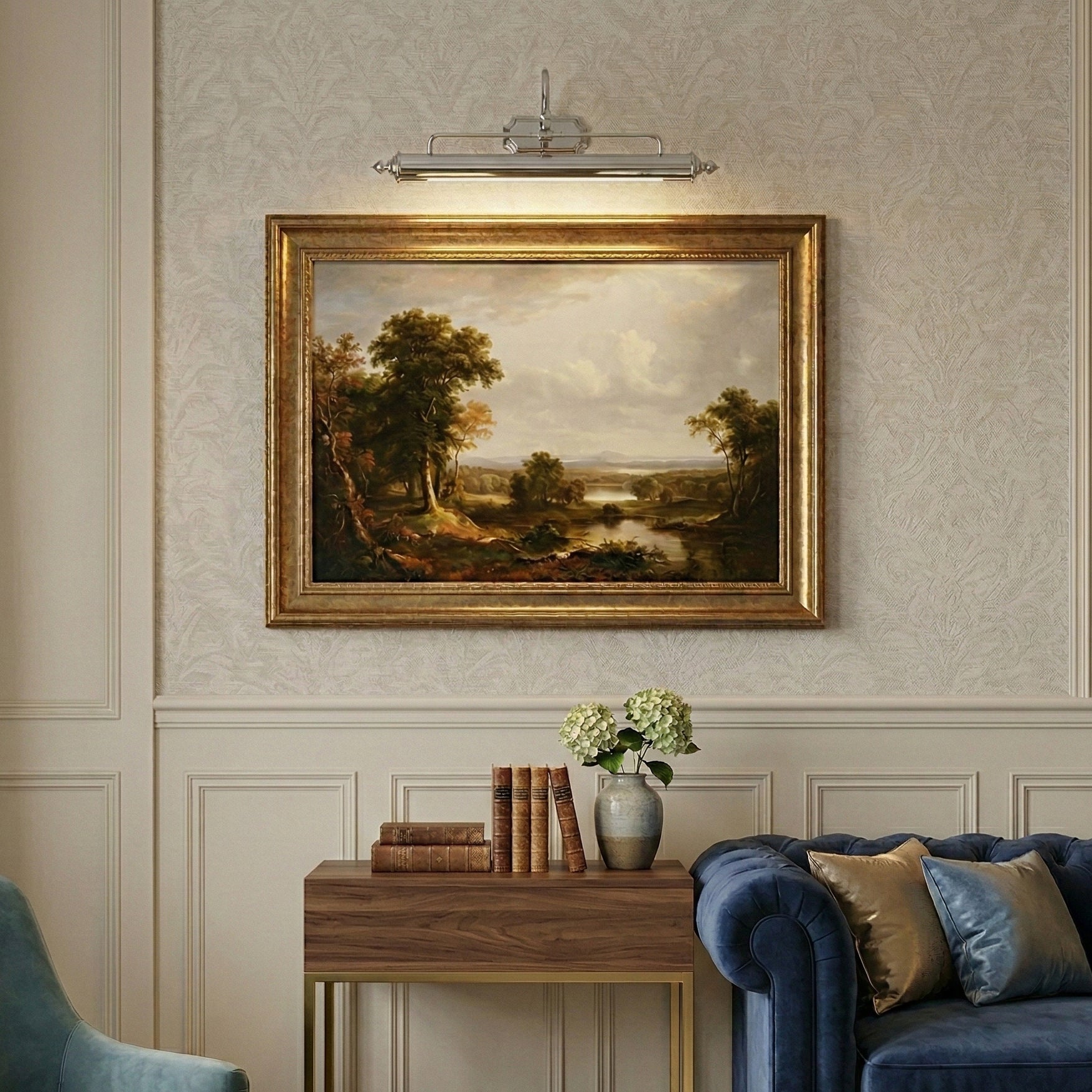 Vellichor Wandlamp met Verstelbare Arm - Zwanenhals Leeslamp voor Schilderijen en Spiegels - Industriële Wandverlichting | Sansoti