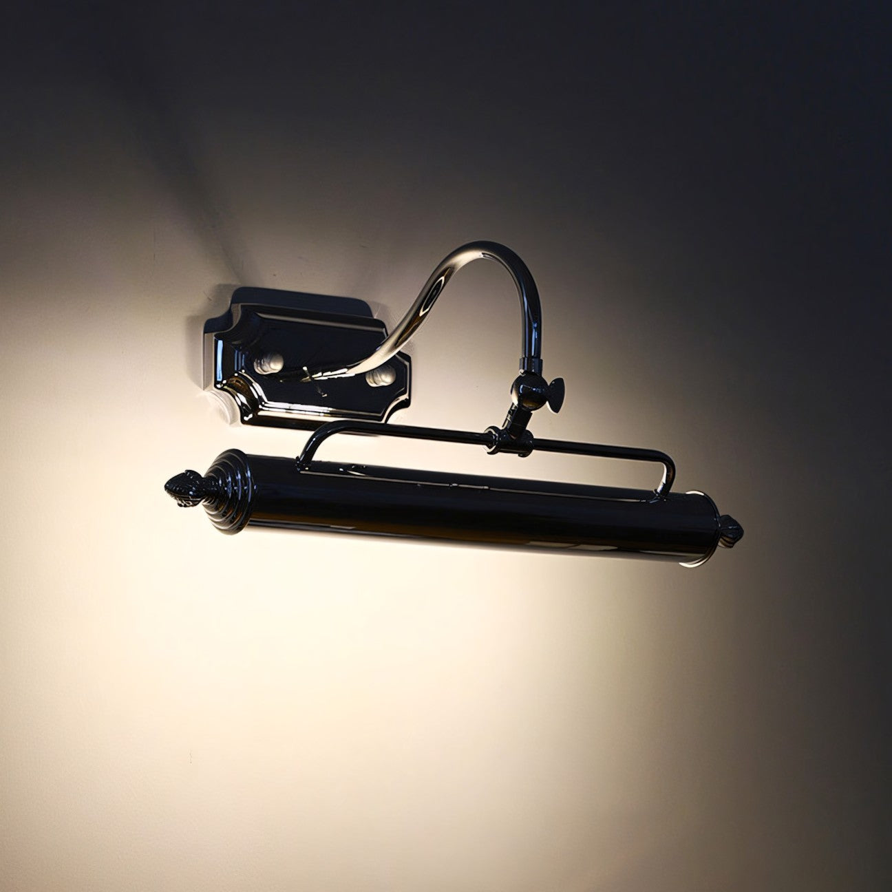 Vellichor Wandlamp met Verstelbare Arm - Zwanenhals Leeslamp voor Schilderijen en Spiegels - Industriële Wandverlichting | Sansoti