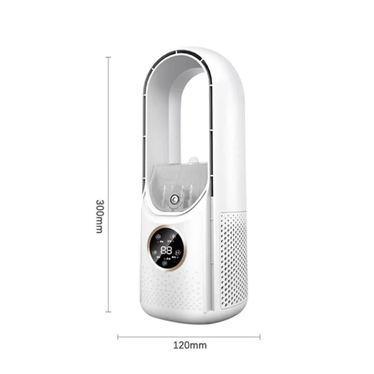 Draagbare Aircooler USB Mini Ventilator 6 Standen 100ml Slaapkamer Bureau Stil Energiezuinig Wieltjes Afstandsbediening | Sansoti