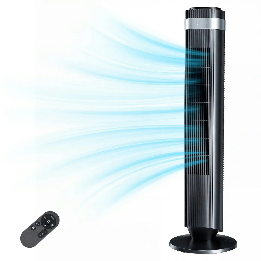 Stille Torenventilator 28dB Bladloos DC-motor Slaapkamer Kantoor Woonkamer Luchtcirculatie Compact Design | Sansoti