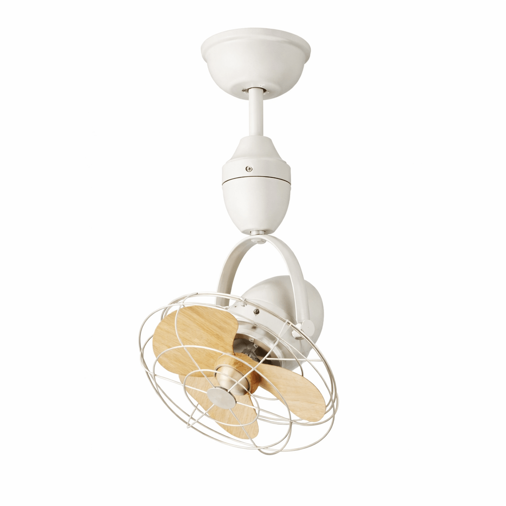 Klassieke Plafondventilator Winston Industrieel Design Ø30cm Verstelbare Kop met Afstandsbediening 6 Snelheden 35W Koper Motor | Sansoti