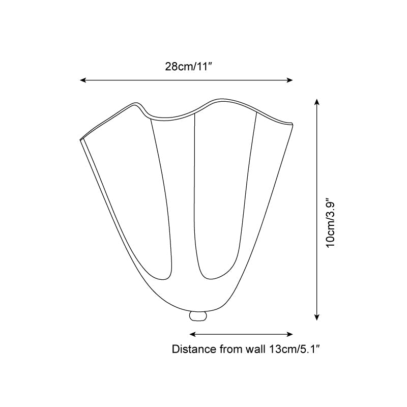 Design Wandleuchte aus mundgeblasenem Glas – Skulpturale Wandbeleuchtung für modernes Interieur