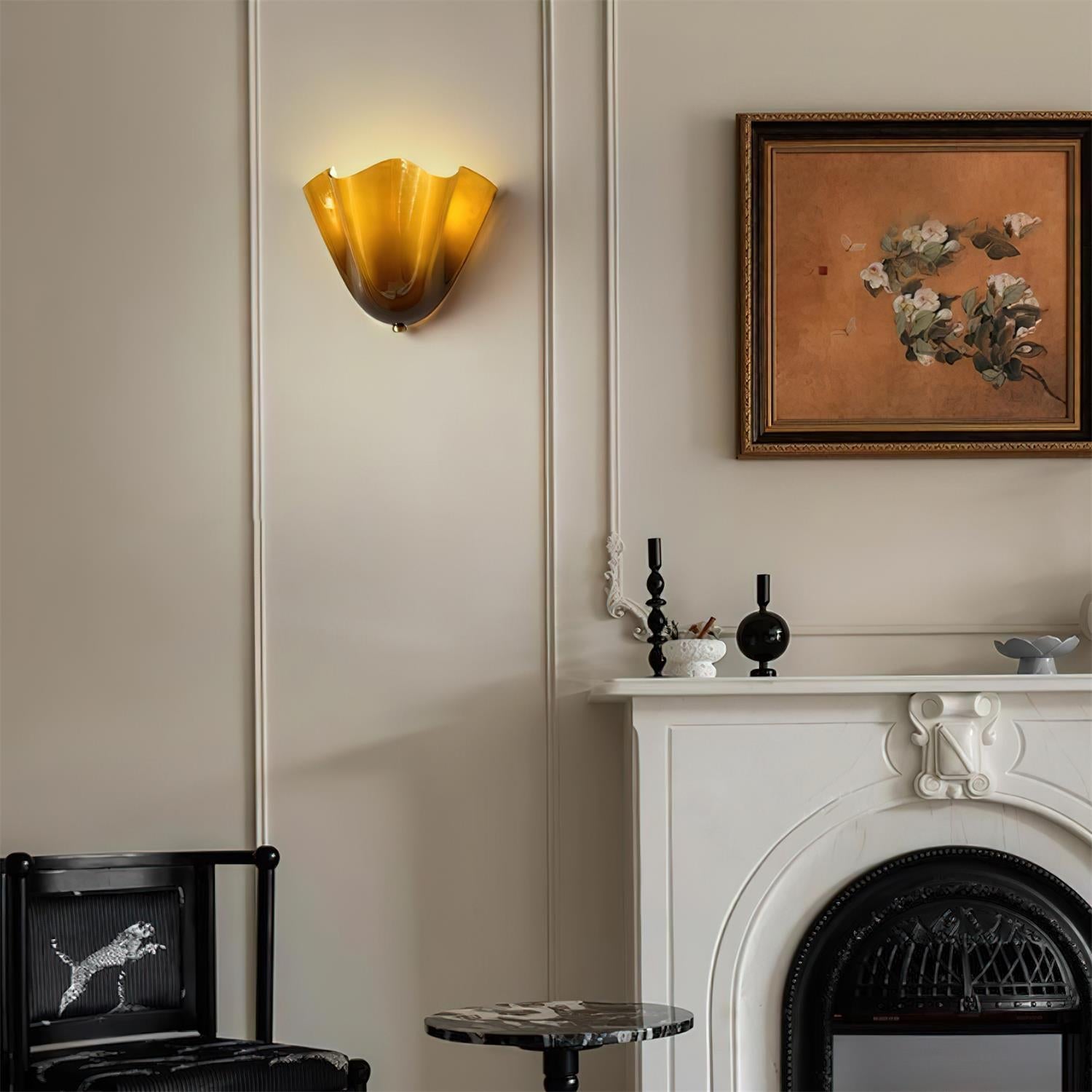 Glazen wandlamp 2x E27 glas beige badkamer hal woonkamer dimbare wandverlichting vochtbestendig | Sansoti