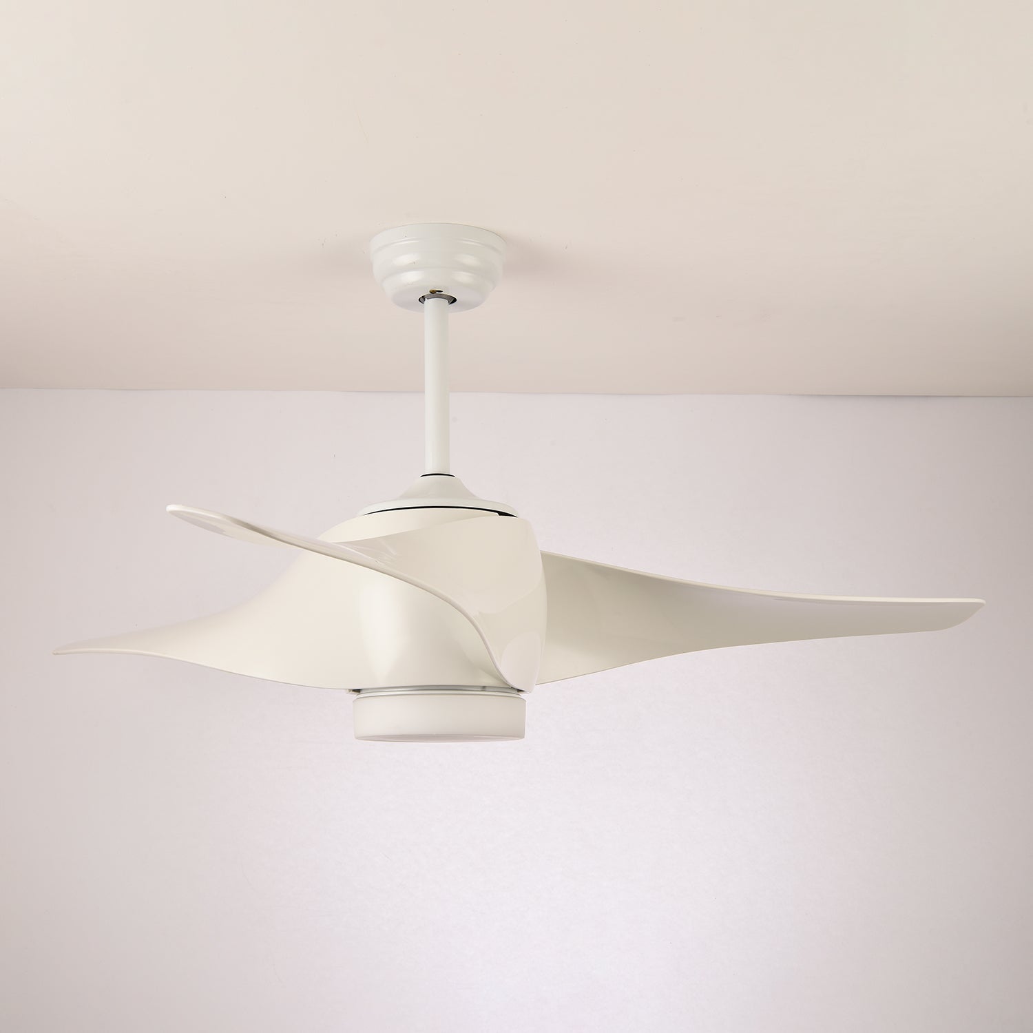 Plafondventilator met Verlichting 132 cm Verstelbaar Stille Motor en Afstandsbediening voor Woonkamer Slaapkamer | Sansoti