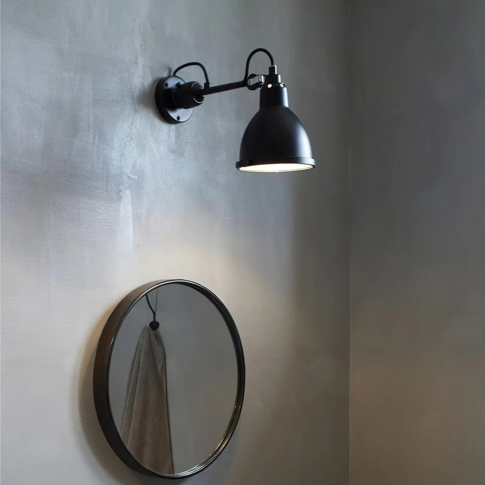 Verstelbare Wandlamp Zwart Mat 15cm Breedte Met Scharnierende Arm Voor Leeshoek Kantoor Werklamp Modern Design | Sansoti
