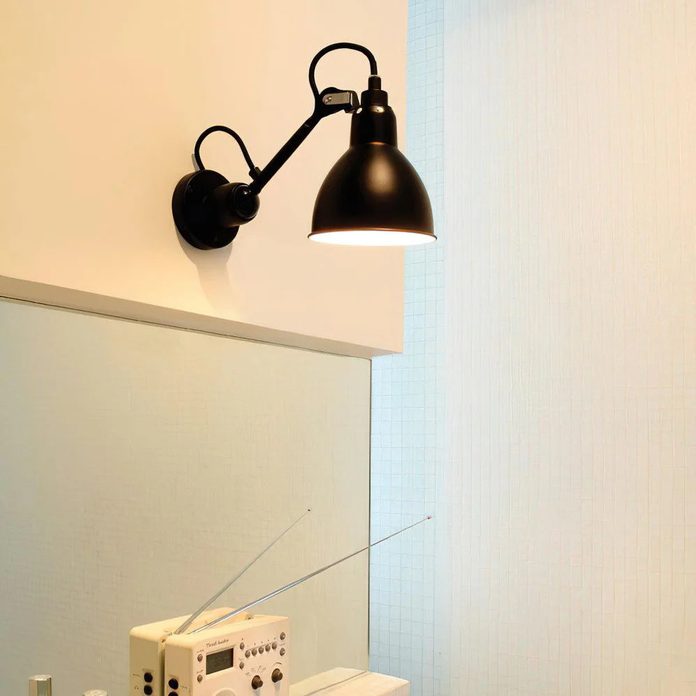 Verstelbare Wandlamp Zwart Mat 15cm Breedte Met Scharnierende Arm Voor Leeshoek Kantoor Werklamp Modern Design | Sansoti