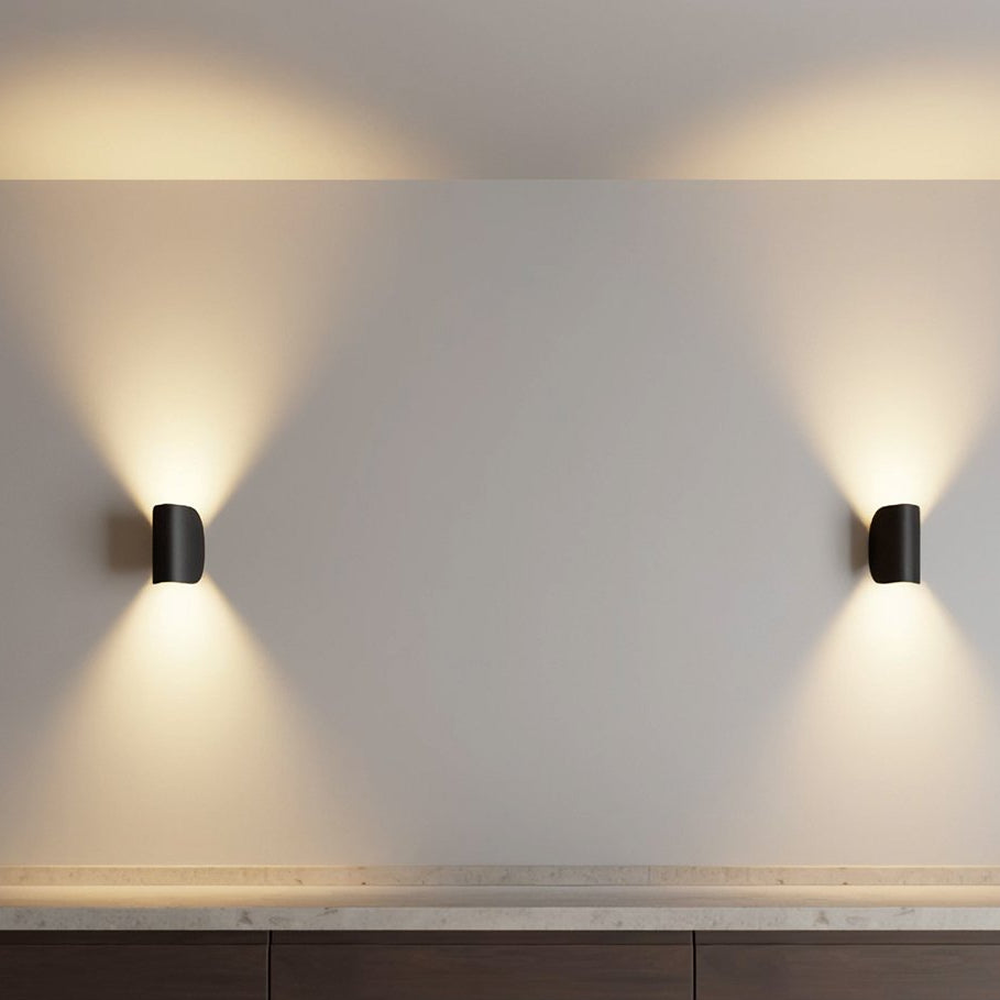 Aluminium-Wandleuchte LED Up Down Innen- und Außenbeleuchtung Warmes Licht 3000K 408 Lumen 6W Modernes Design IP65 | Sansoti