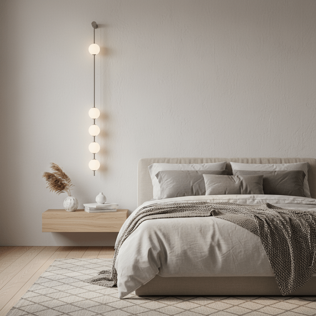 Verticale Glazen Wandlamp met Messing - Design Verlichting voor Gang & Entree | Sansoti