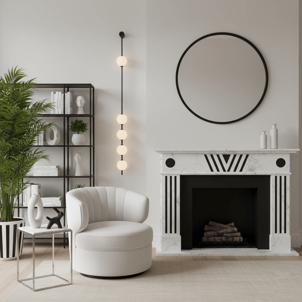 Verticale Glazen Wandlamp met Messing - Design Verlichting voor Gang & Entree | Sansoti