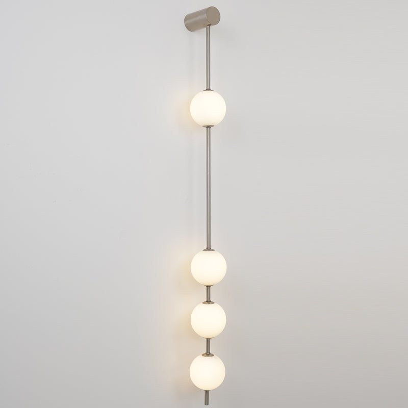 Verticale Glazen Wandlamp met Messing - Design Verlichting voor Gang & Entree | Sansoti