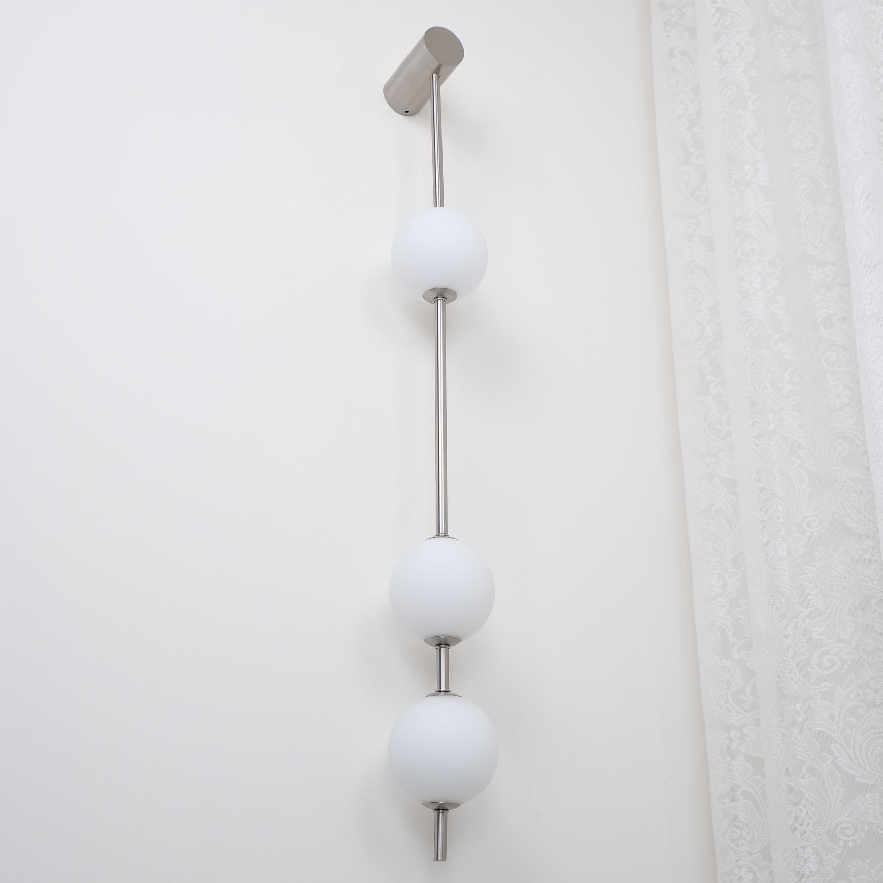 Verticale Glazen Wandlamp met Messing - Design Verlichting voor Gang & Entree | Sansoti