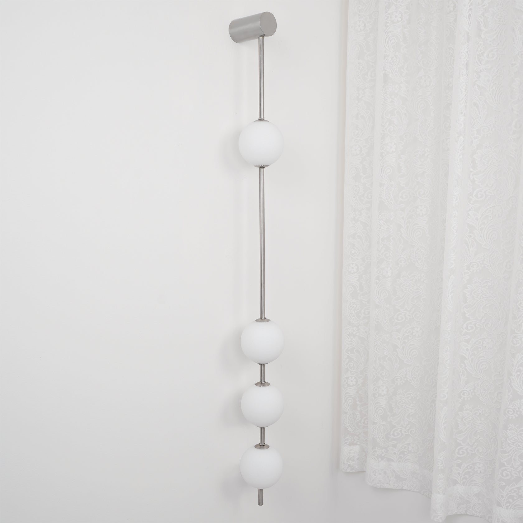 Verticale Glazen Wandlamp met Messing - Design Verlichting voor Gang & Entree | Sansoti
