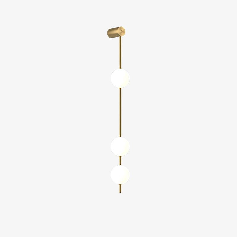 Verticale Glazen Wandlamp met Messing - Design Verlichting voor Gang & Entree | Sansoti