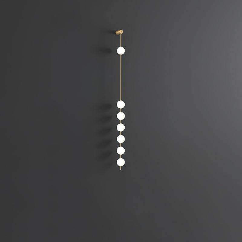 Verticale Glazen Wandlamp met Messing - Design Verlichting voor Gang & Entree | Sansoti