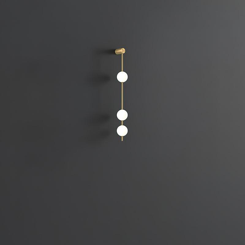 Verticale Glazen Wandlamp met Messing - Design Verlichting voor Gang & Entree | Sansoti
