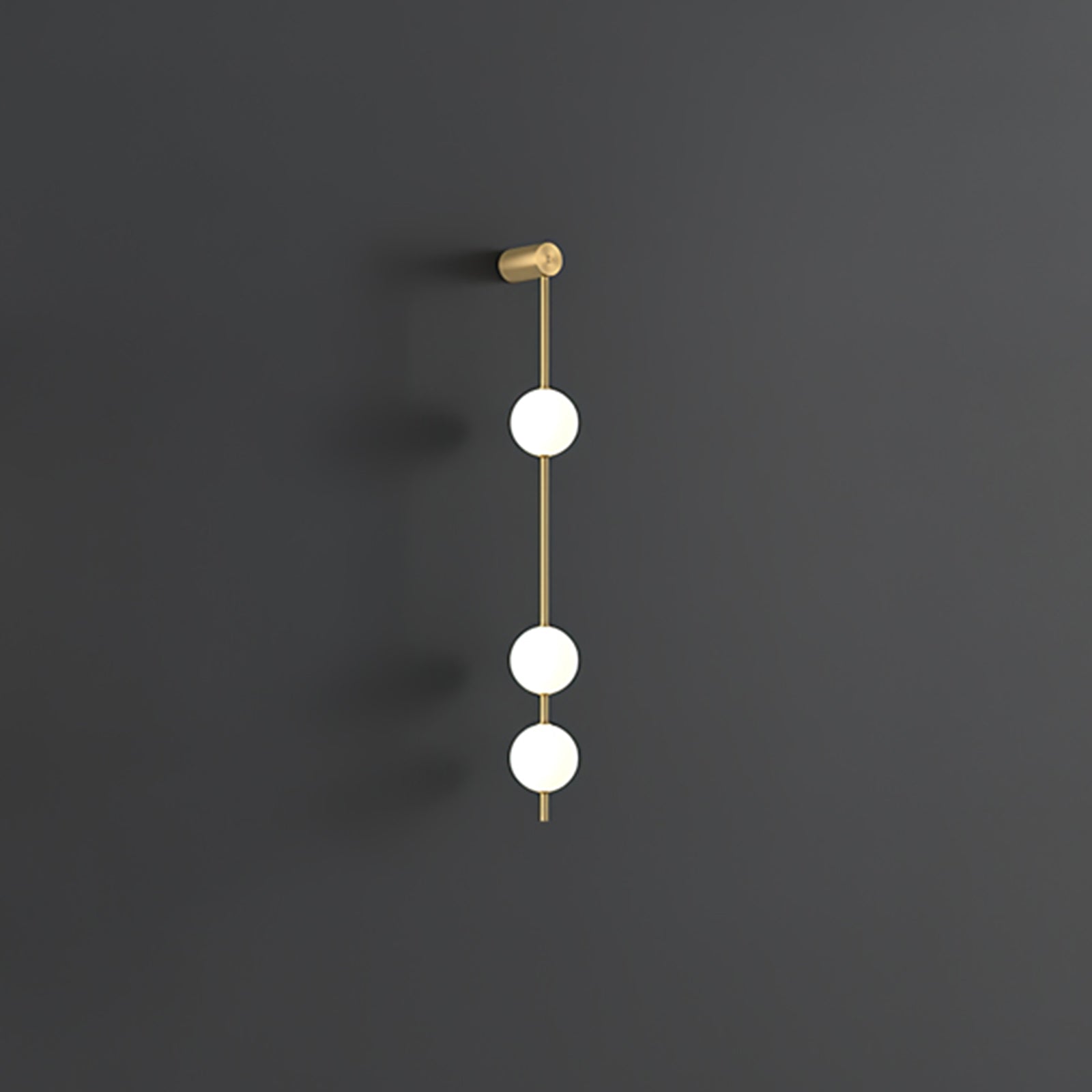Verticale Glazen Wandlamp met Messing - Design Verlichting voor Gang & Entree | Sansoti