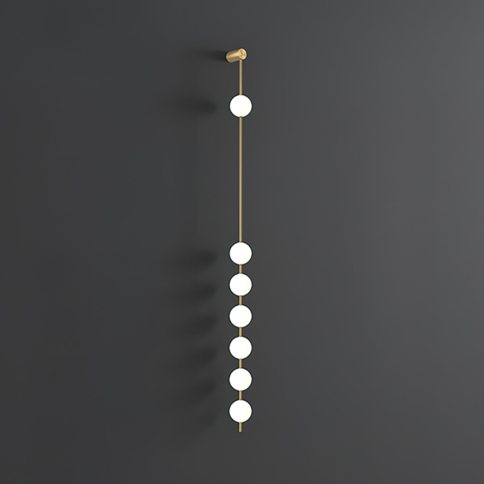Verticale Glazen Wandlamp met Messing - Design Verlichting voor Gang & Entree | Sansoti
