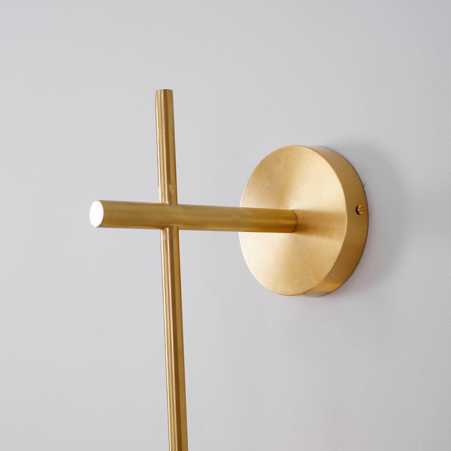 Verticale Glazen Bol Wandlamp – Moderne Wandverlichting met Gestapelde Bollen – Messing, Zwart of Nikkel – 3 Afmetingen | Sansoti