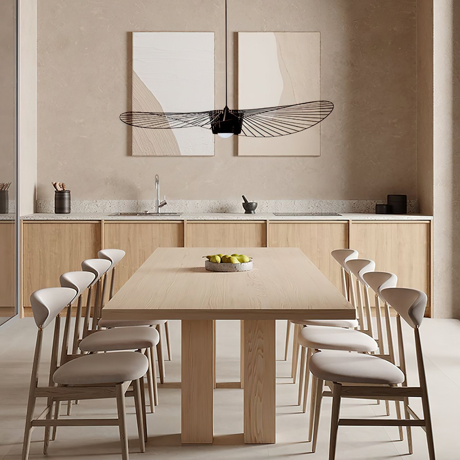 Vertigo Hanglamp Fiberglass Sculptuur met Vloeiende Silhouet Modern Design | Sansoti