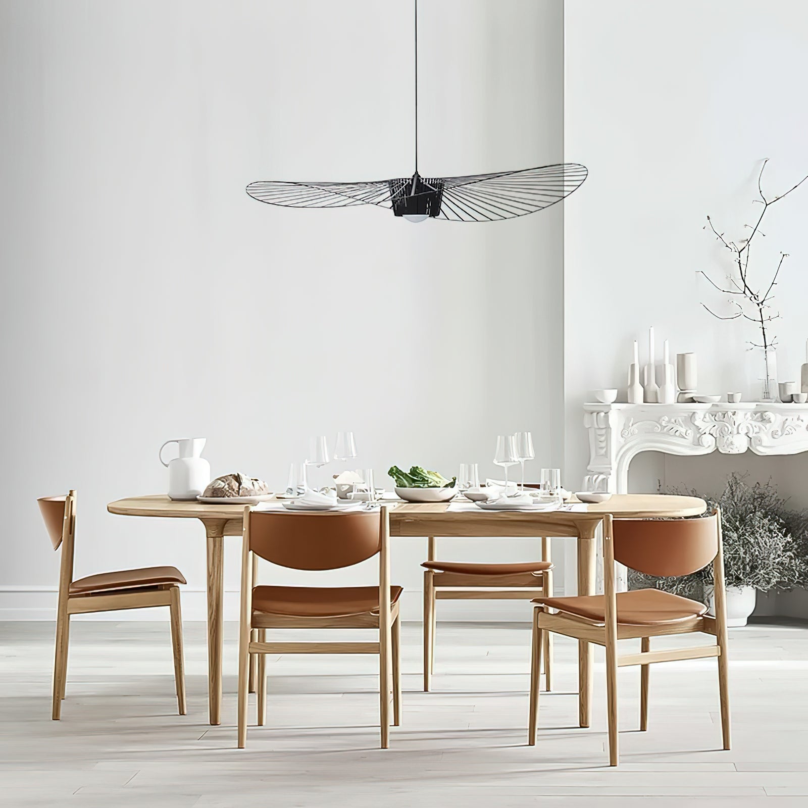 Vertigo Hanglamp Fiberglass Sculptuur met Vloeiende Silhouet Modern Design | Sansoti