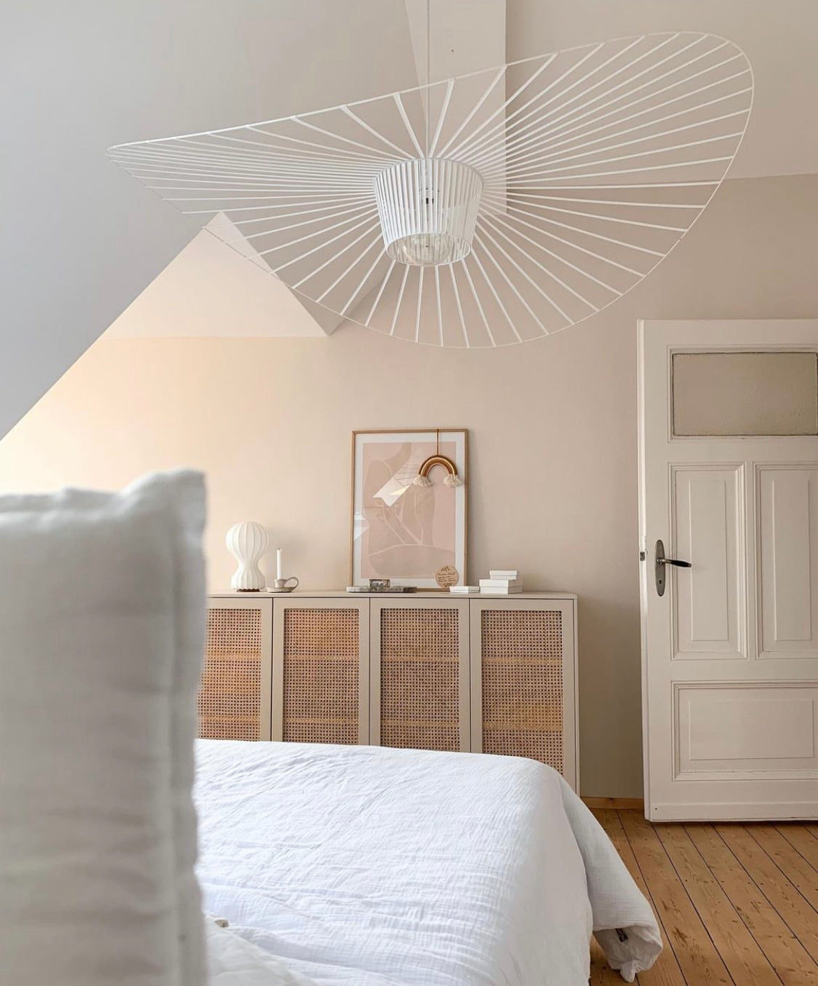 Hanglamp met Polyurethaan Ribbons – Sculptural Design Fiber Grote Zwevende Pendellamp Eetkamer – Ø80cm-Ø200cm | Sansoti