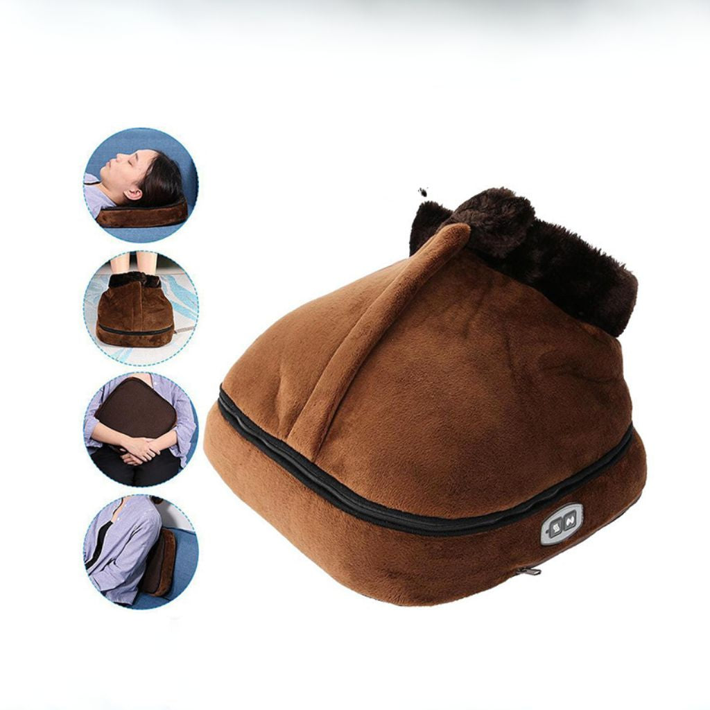 Elektrische Voetenwarmer met Trilmassage Zachte Voering Ontspanning Thuis Comfort Warm Winter Wellness | Sansoti