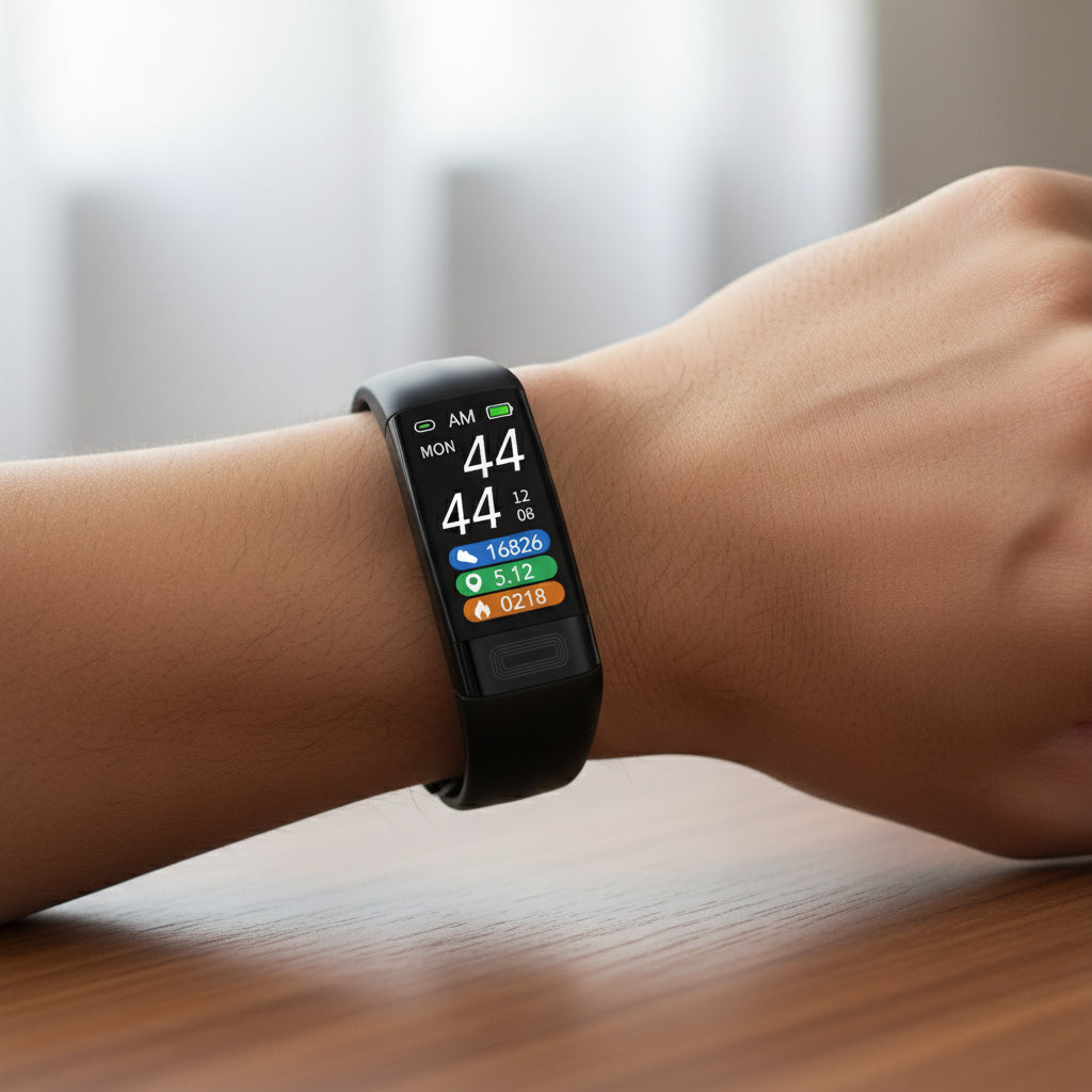 Polshorloge met Gezondheidsmeting Hartslagmeter Bloeddrukvolging Waterdicht Smartwatch Siliconen Sport Fitness | Sansoti