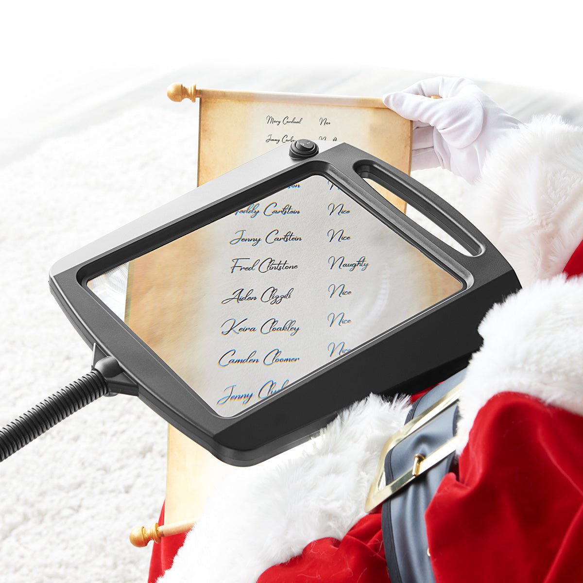 Standing Reading Lamp with 3x Magnification and Flexible Arm – Energy-Efficient LED Lighting for Precise Handwork | Sansoti