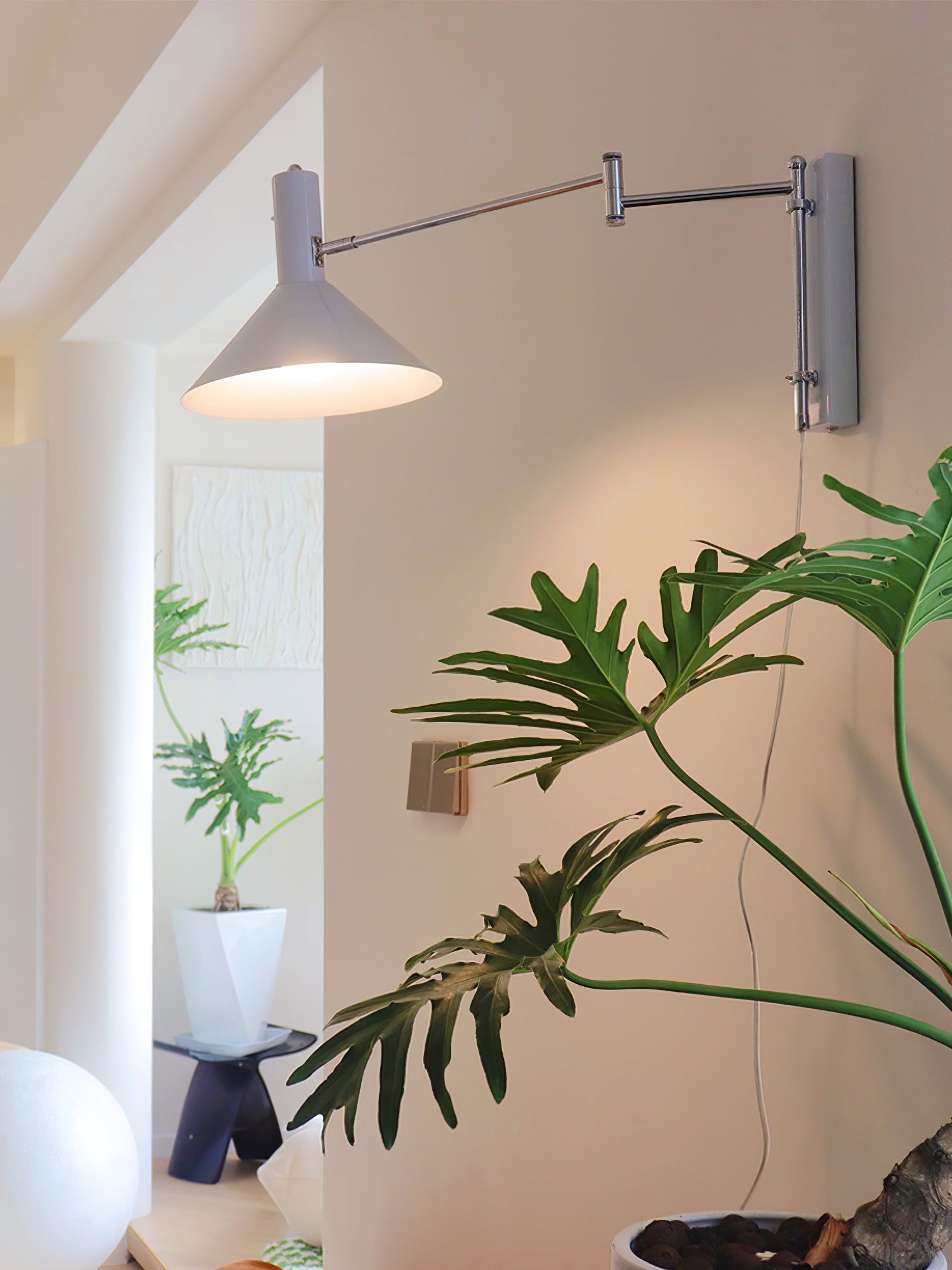 Verstelbare Metalen Wandlamp met Gelede Arm Industriële Stijl Muurverlichting Moderne Leeslamp | Sansoti