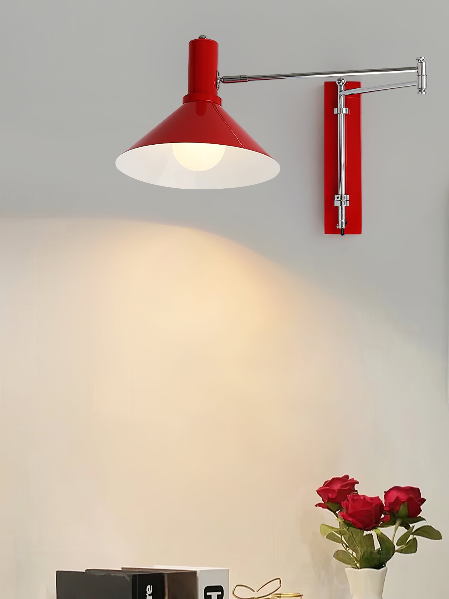 Verstelbare Metalen Wandlamp met Gelede Arm Industriële Stijl Muurverlichting Moderne Leeslamp | Sansoti
