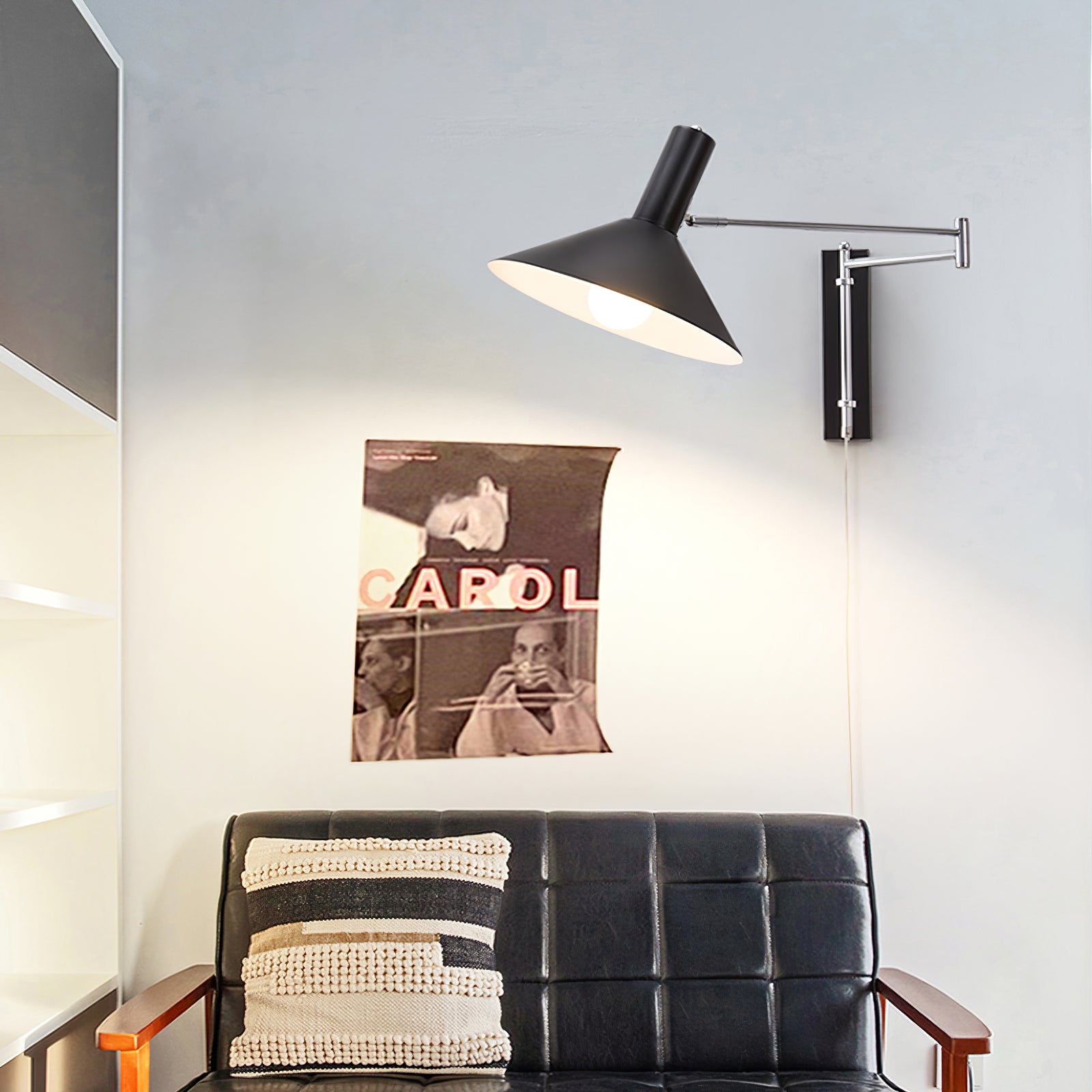 Verstelbare Metalen Wandlamp met Gelede Arm Industriële Stijl Muurverlichting Moderne Leeslamp | Sansoti