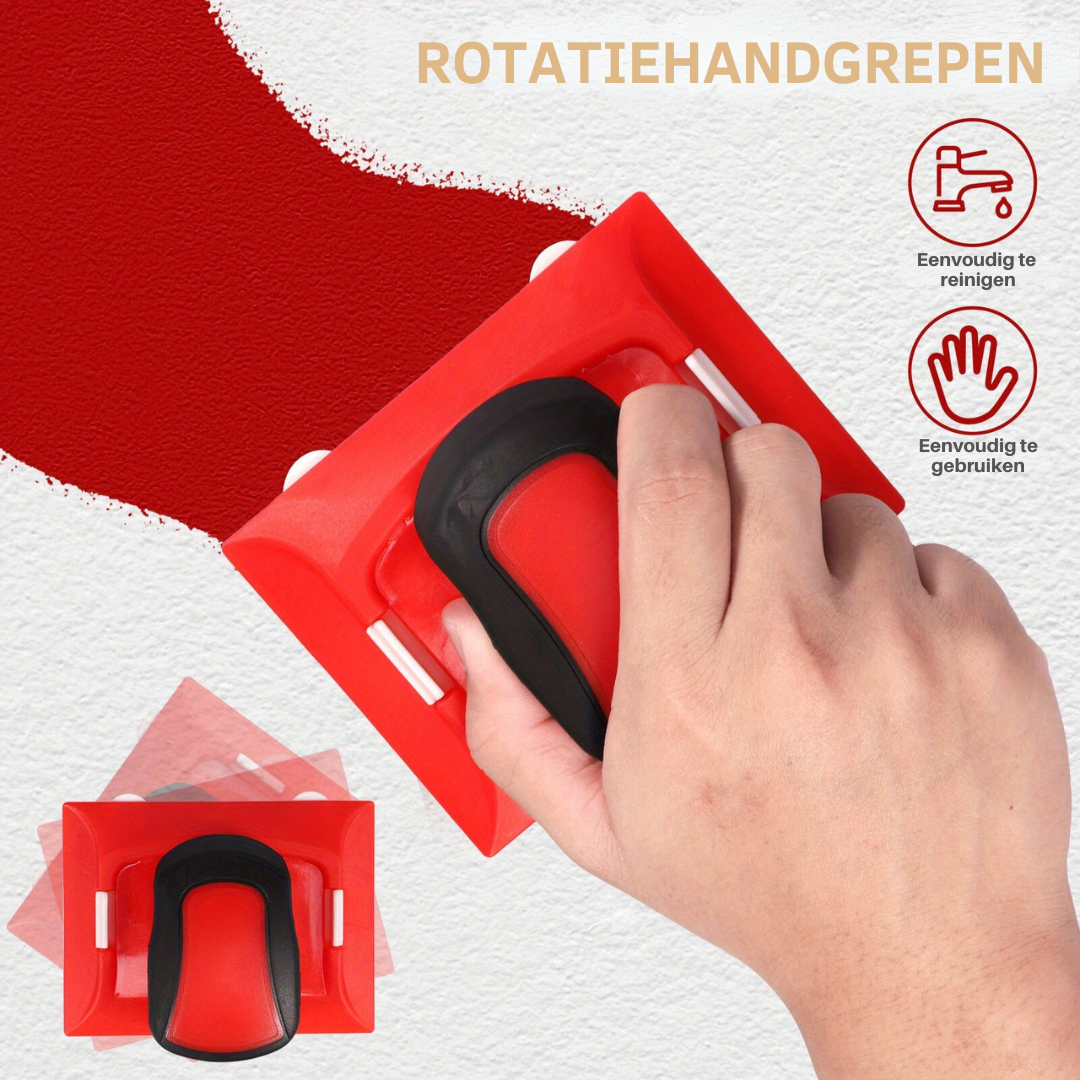 Schilderrandengids met Rolsysteem – Professionele Schildertool voor Strakke, Rechte Lijnen zonder Schilderstape | Multifunctionele Verfrandgeleider voor Plafonds, Muren, Plinten & Kozijnen | Sansoti