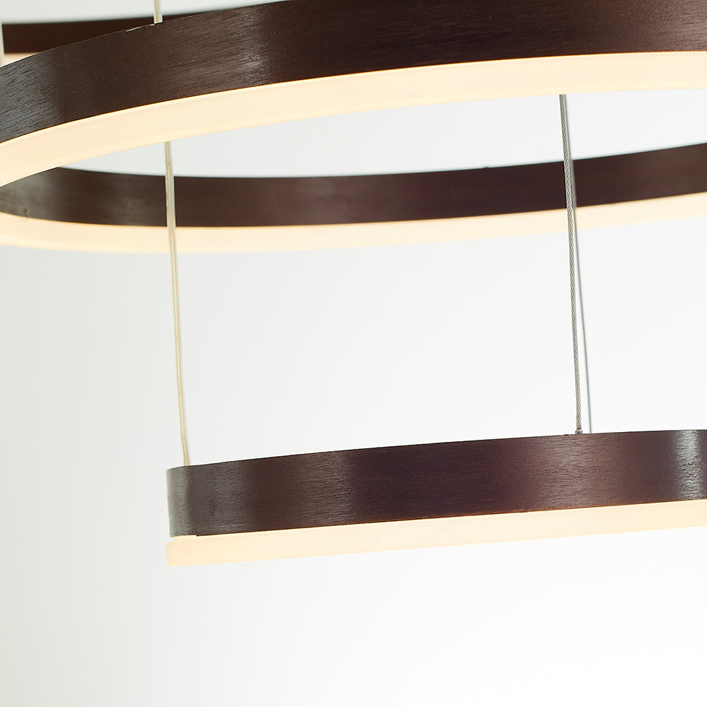 Hängeleuchte Ring LED Rund Metall Schwarz Gold Kaffee Dimmbar Wohnzimmer Schlafzimmer Esszimmer | Restfield