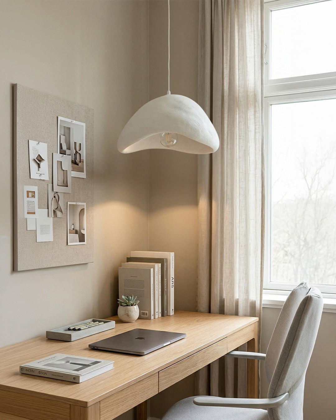 Wabi Sabi Polymeeren Hanglamp – Organische Textuur Scandinavische Lichtdesign voor Woonkamer Eetkamer | Sansoti