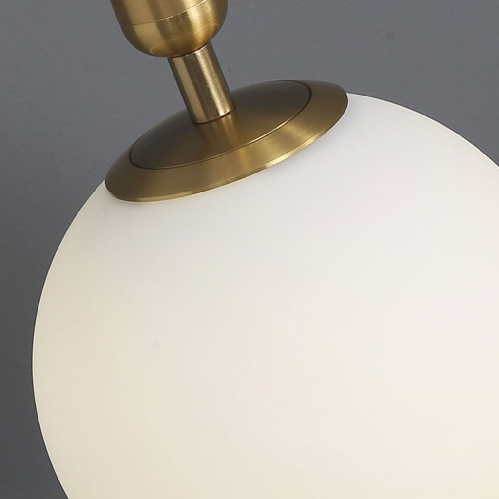 Glaskugel-Wandleuchte Verstellbar mit goldenem Kabel Schlafzimmer Wohnzimmer Nordic Skandinavisches Design LED | Sansoti