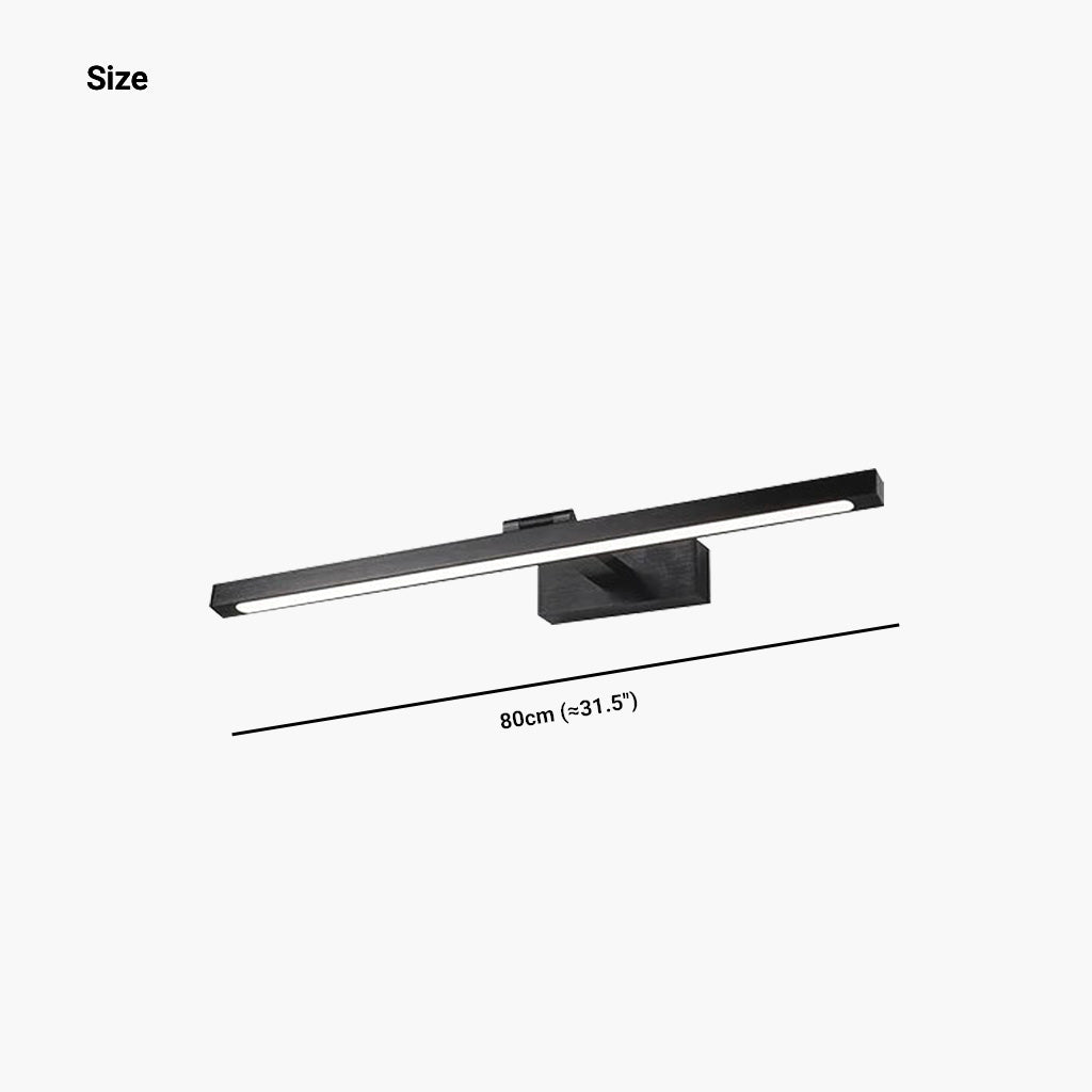Liniowa aluminiowa lampa ścienna LED z regulacją barwy światła, nowoczesny minimalistyczny design do salonu | Sansoti
