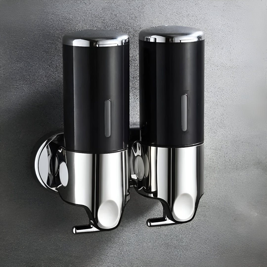 Zeeppompje Wandmontage Messing met Pompje 500ml Goud Zwart Chroom voor Badkamer Keuken Toiletruimte Stijlvol | Sansoti