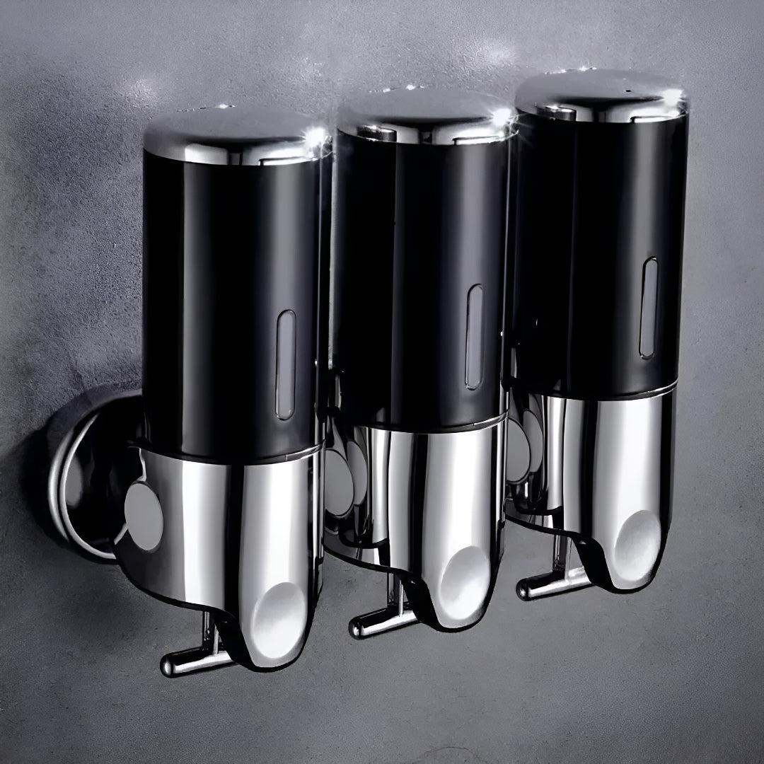 Zeeppompje Wandmontage Messing met Pompje 500ml Goud Zwart Chroom voor Badkamer Keuken Toiletruimte Stijlvol | Sansoti